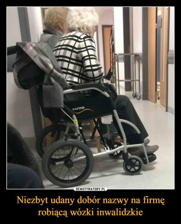 Niezbyt udany dobór nazwy na firmę robiącą wózki inwalidzkie
