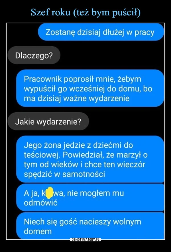 Szef roku (też bym puścił)