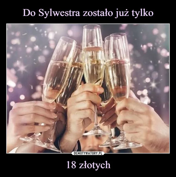 Do Sylwestra zostało już tylko 18 złotych