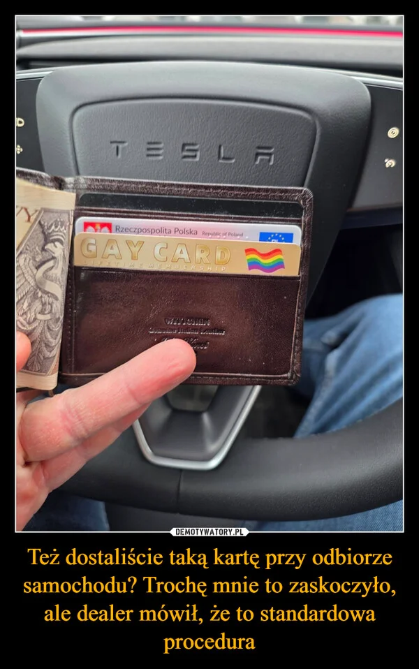 
    Też dostaliście taką kartę przy odbiorze samochodu? Trochę mnie to zaskoczyło, ale dealer mówił, że to standardowa procedura