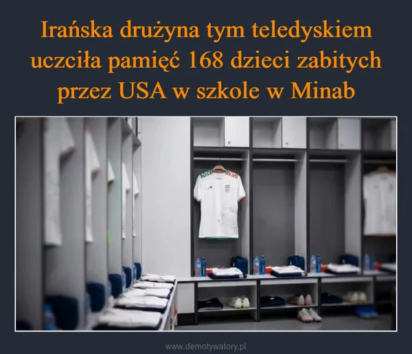 
    Irańska drużyna tym teledyskiem uczciła pamięć 168 dzieci zabitych przez USA w szkole w Minab