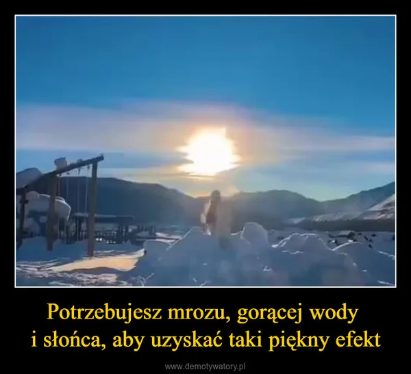 Potrzebujesz mrozu, gorącej wody i słońca, aby uzyskać taki piękny efekt
