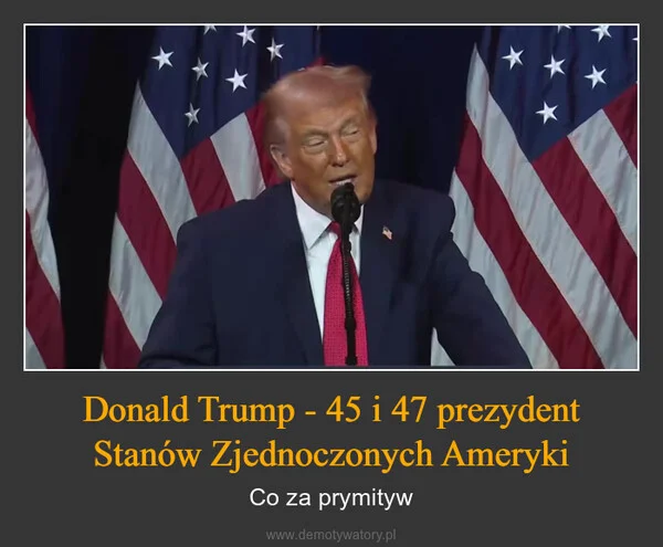 Donald Trump - 45 i 47 prezydent Stanów Zjednoczonych Ameryki