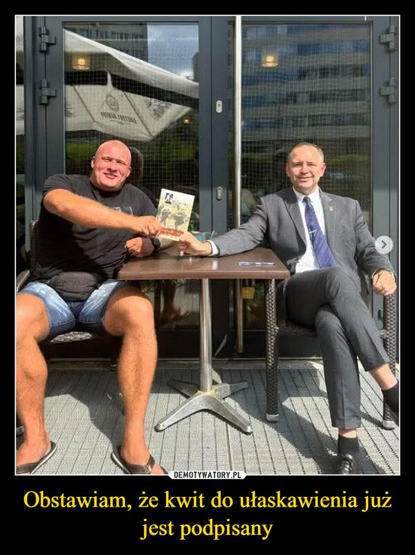 
    Obstawiam, że kwit do ułaskawienia już jest podpisany