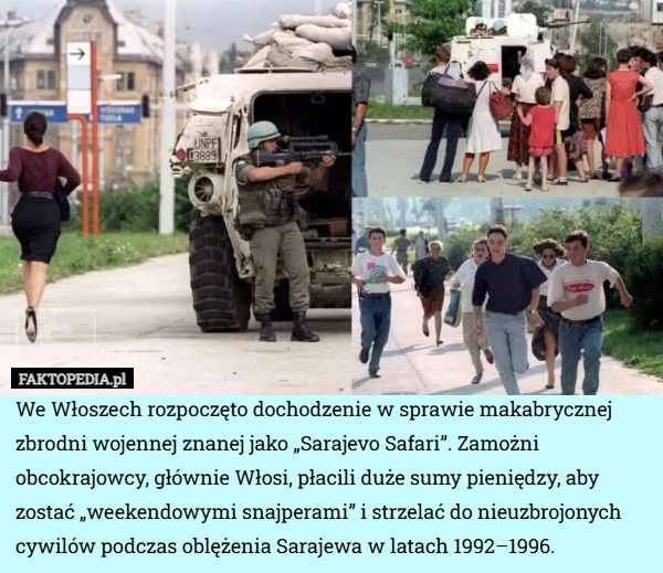 
    We Włoszech rozpoczęto dochodzenie w sprawie makabrycznej zbrodni wojennej