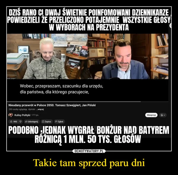 Takie tam sprzed paru dni