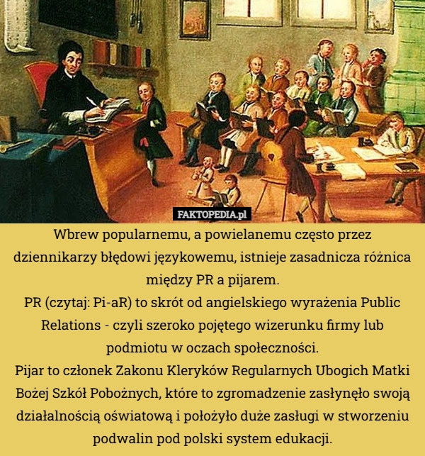 Wbrew popularnemu, a powielanemu często przez dziennikarzy błędowi językowemu,