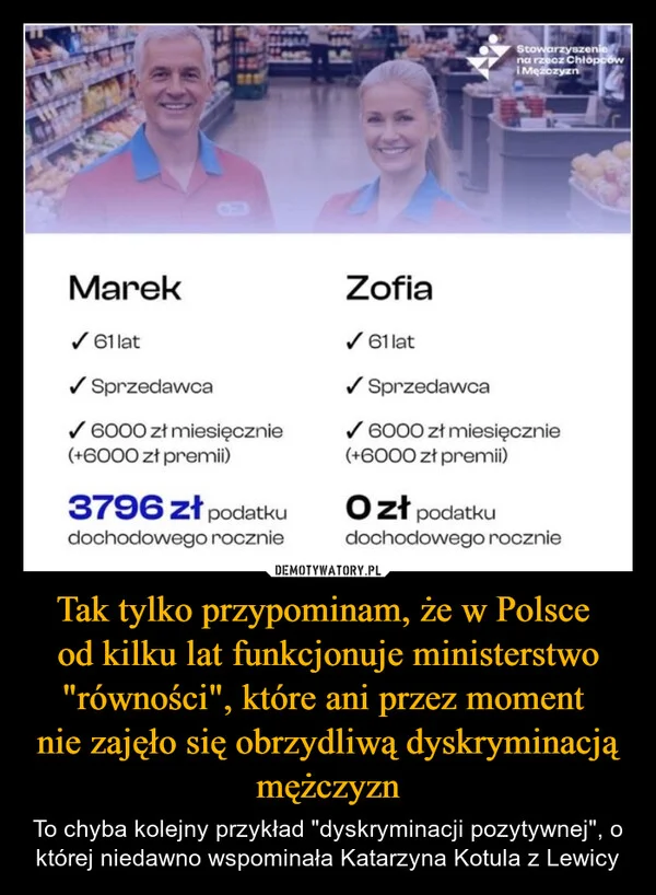Tak tylko przypominam, że w Polsce od kilku lat funkcjonuje ministerstwo 