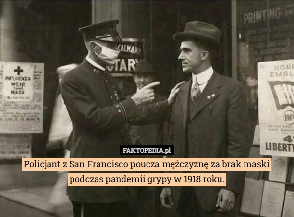 Policjant z San Francisco poucza mężczyznę za brak maski podczas pandemii