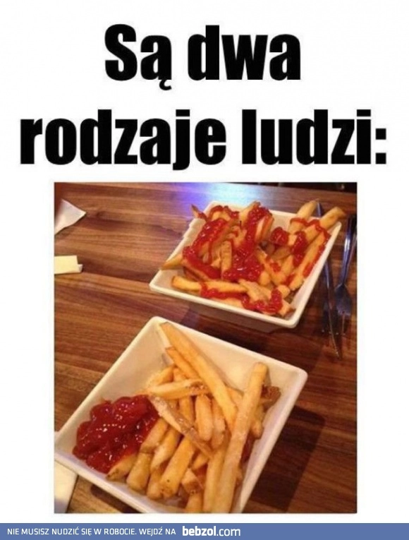 
    Frytki z ketchupem 
