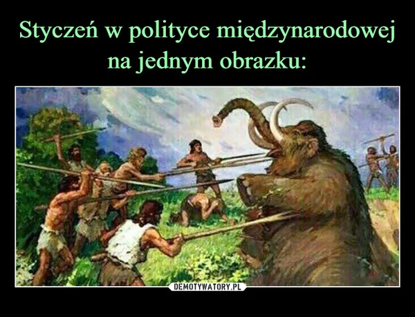 Styczeń w polityce międzynarodowej na jednym obrazku: