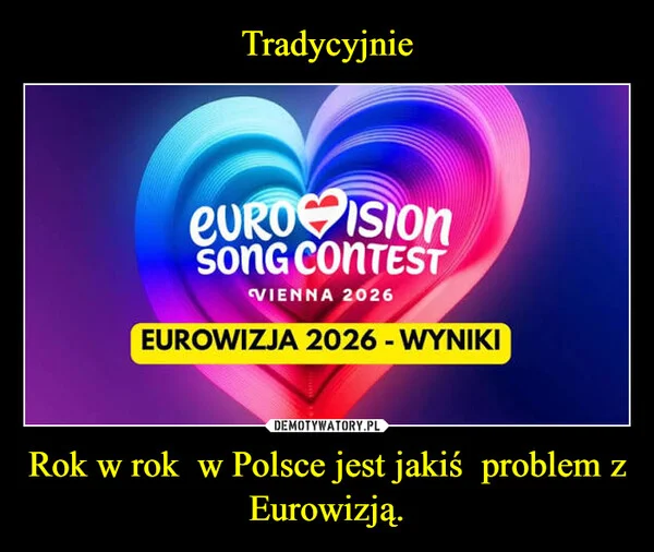 
    Tradycyjnie Rok w rok w Polsce jest jakiś problem z Eurowizją.