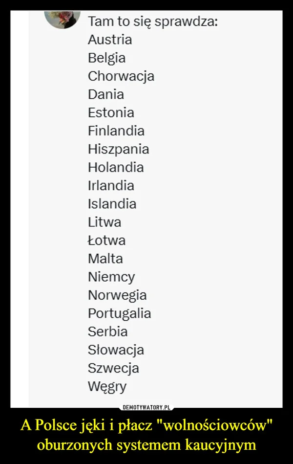 
    A Polsce jęki i płacz 