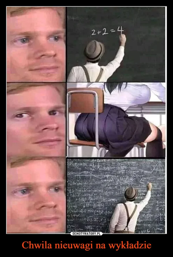 
    Chwila nieuwagi na wykładzie