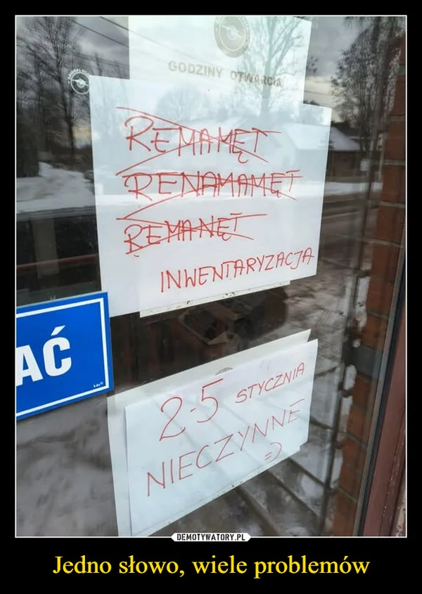 
    Jedno słowo, wiele problemów