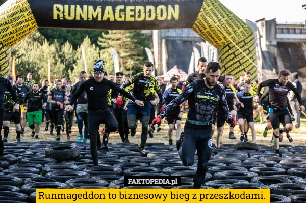 Runmageddon to biznesowy bieg z przeszkodami. 