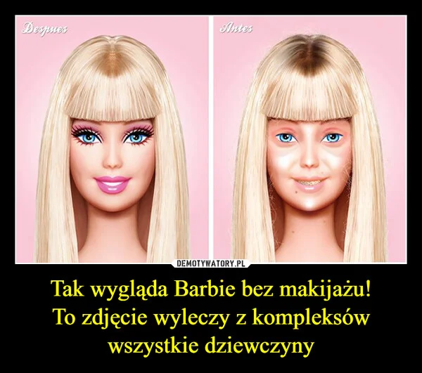 Tak wygląda Barbie bez makijażu! To zdjęcie wyleczy z kompleksów wszystkie dziewczyny