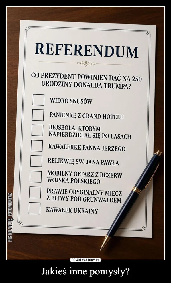 Jakieś inne pomysły?