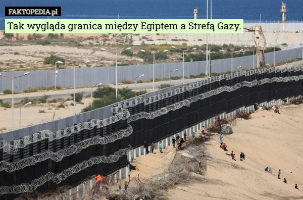 
    Tak wygląda granica między Egiptem a Strefą Gazy.