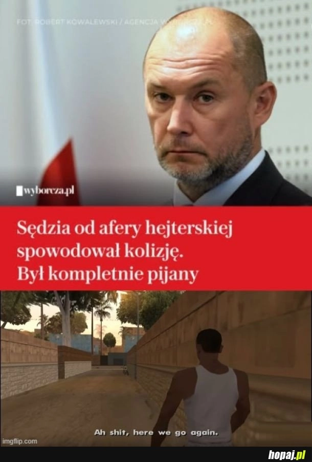 Sędzia Jakub Iwaniec uderzył terenówką w drzewo i uciekł z miejsca wypadku