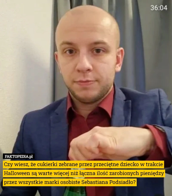 Czy wiesz, że cukierki zebrane przez przeciętne dziecko w trakcie Halloween