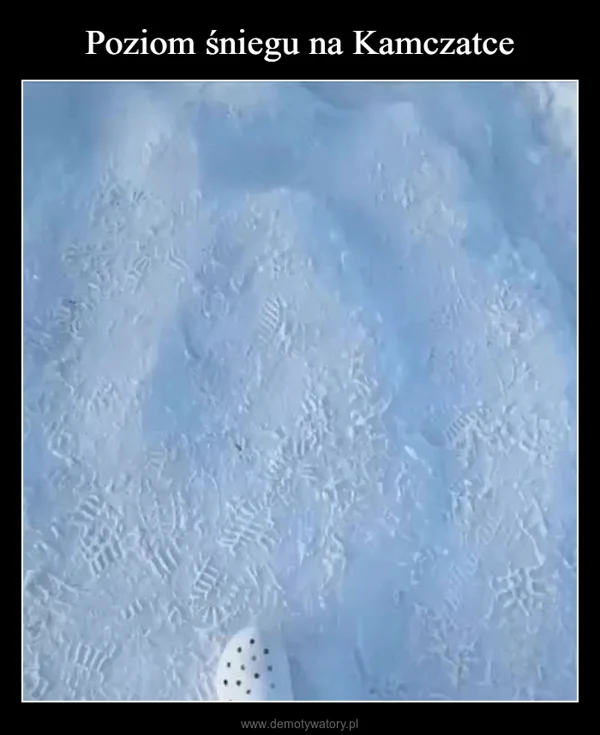 Poziom śniegu na Kamczatce