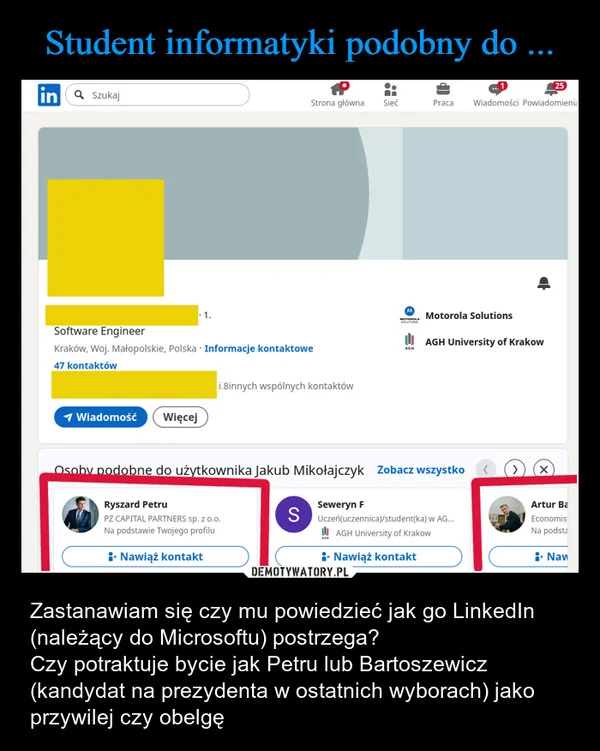 
    Student informatyki podobny do ...