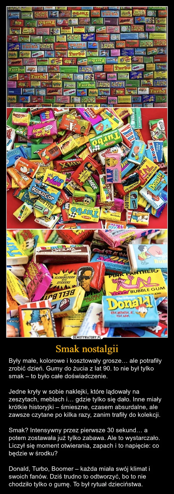 
    Smak nostalgii