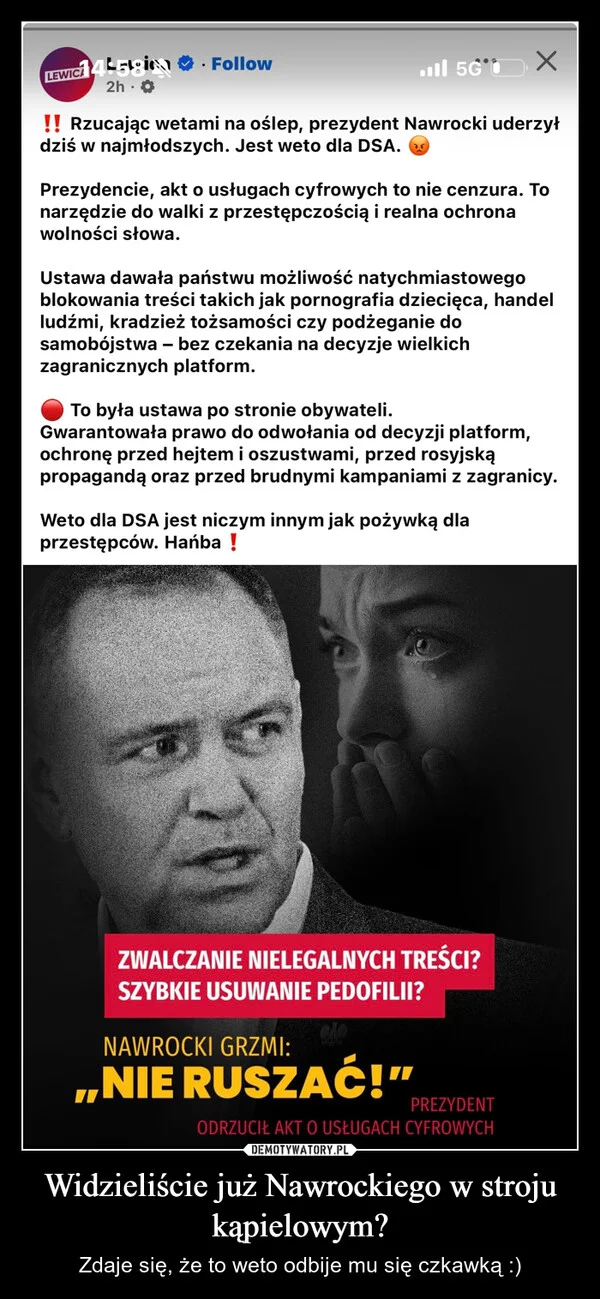 Widzieliście już Nawrockiego w stroju kąpielowym?