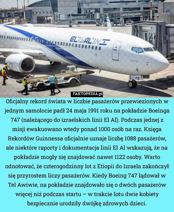 
    Oficjalny rekord świata w liczbie pasażerów przewiezionych w jednym samolocie