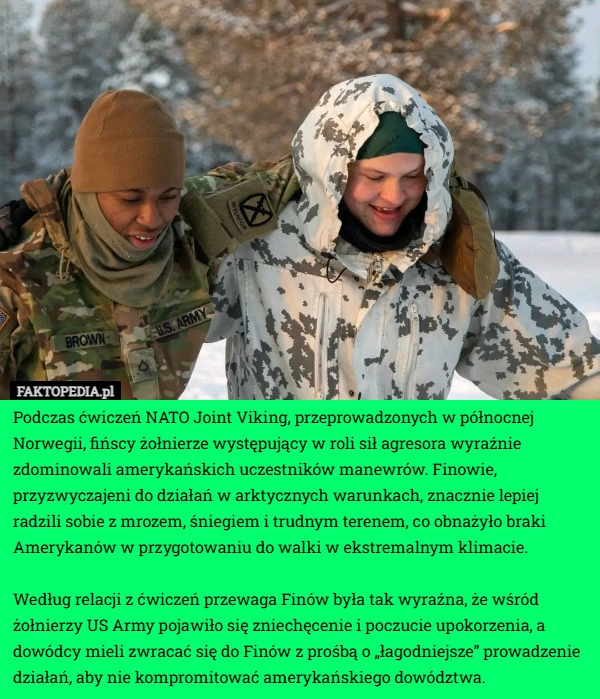 Podczas ćwiczeń NATO Joint Viking, przeprowadzonych w północnej Norwegii,