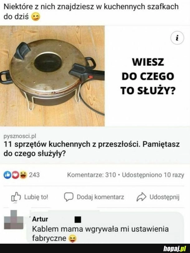 Ustawienia fabryczne