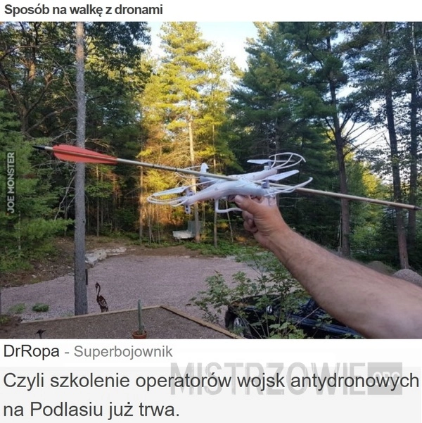 Sposób na walkę z dronami