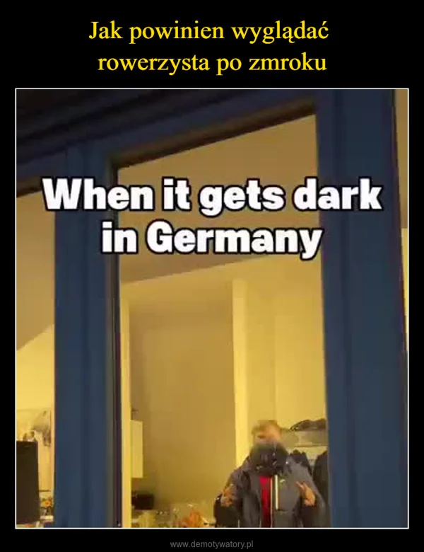 Jak powinien wyglądać rowerzysta po zmroku
