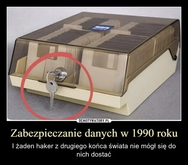 
    Zabezpieczanie danych w 1990 roku