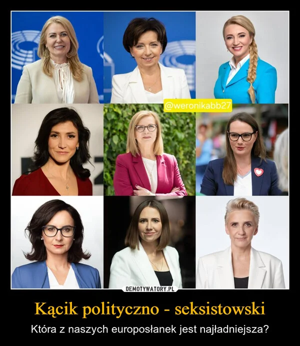 
    Kącik polityczno - seksistowski