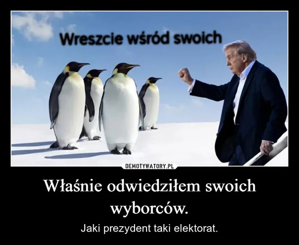 Właśnie odwiedziłem swoich wyborców.