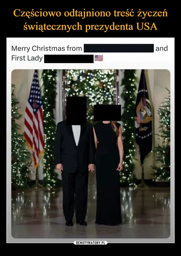 Częściowo odtajniono treść życzeń świątecznych prezydenta USA
