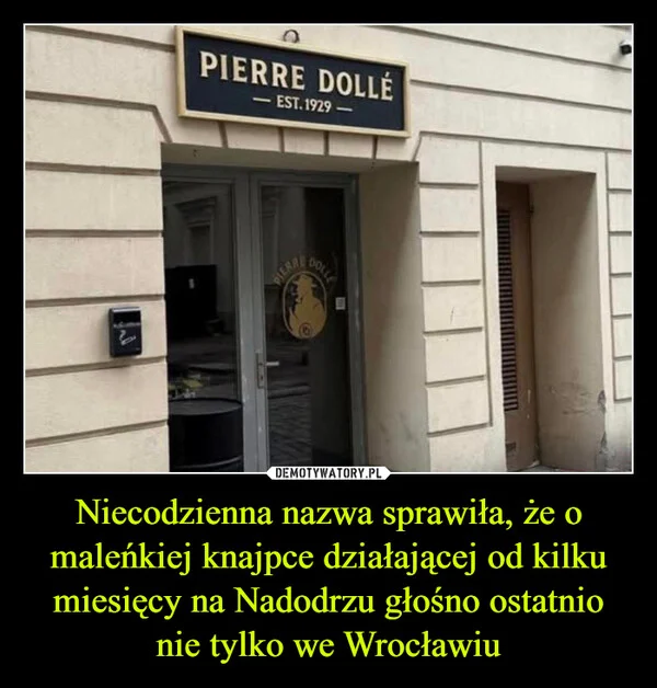 
    Niecodzienna nazwa sprawiła, że o maleńkiej knajpce działającej od kilku miesięcy na Nadodrzu głośno ostatnio nie tylko we Wrocławiu
