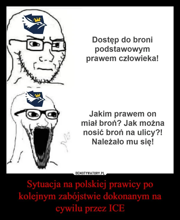 Sytuacja na polskiej prawicy po kolejnym zabójstwie dokonanym na cywilu przez ICE