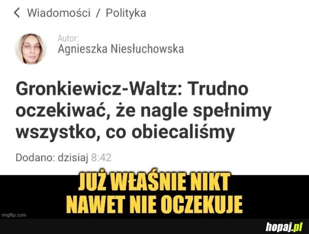 Oczekiwania.
