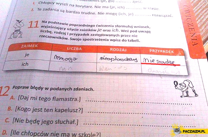 
    Przypadek nie sądzę odmiana