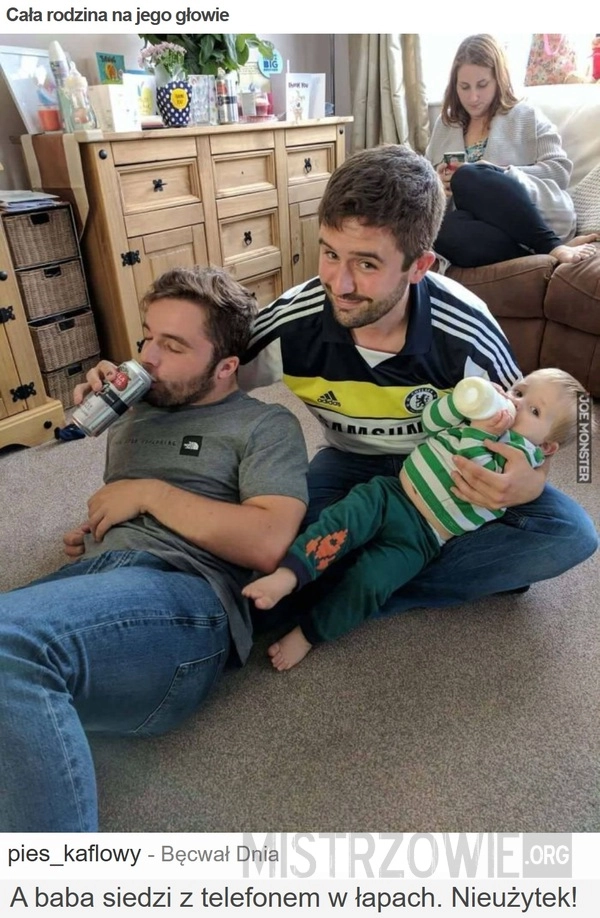 Cała rodzina na jego głowie