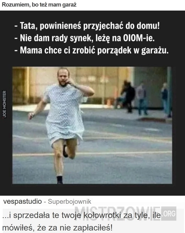 Rozumiem, bo też mam garaż