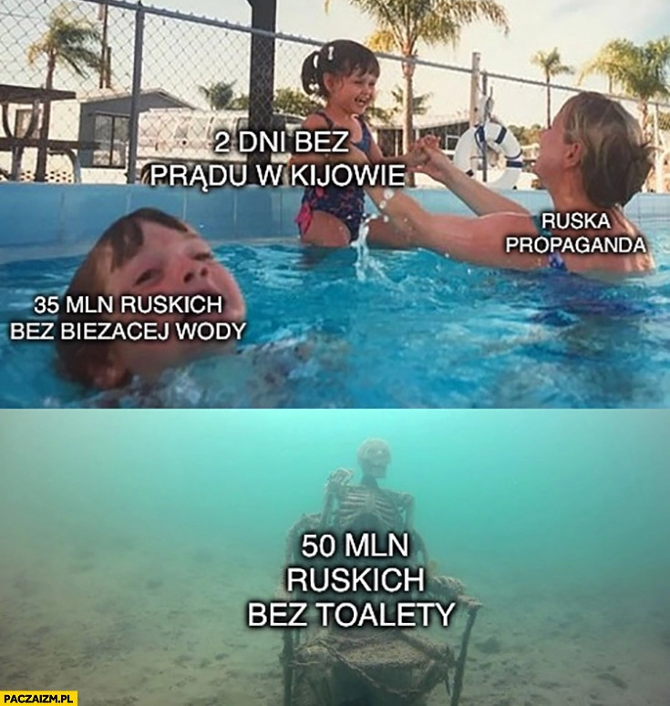 Ruska propaganda 2 dni bez prądu w Kijowie, tymczasem 35 mln ruskich bez bieżącej wody, 50 mln bez toalety