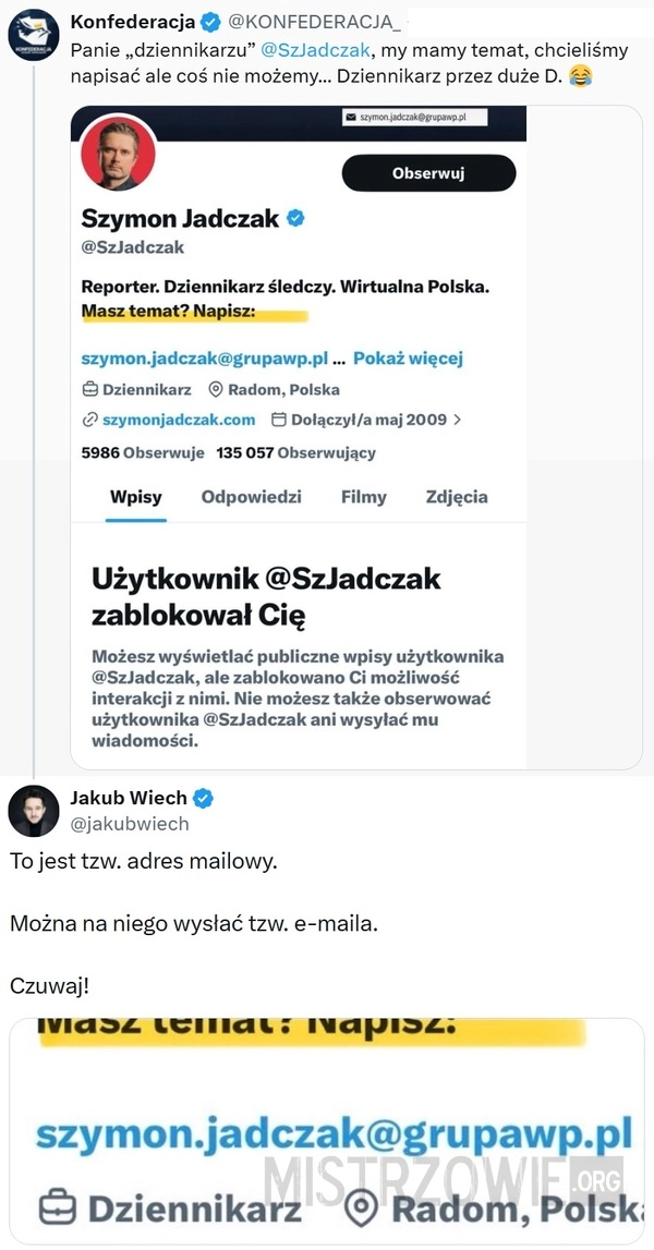 Coś napisać