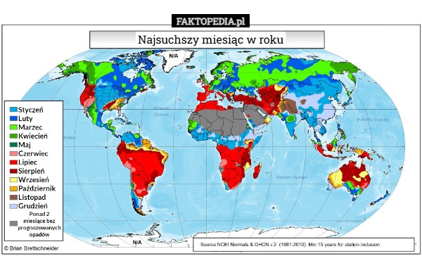 Najsuchszy miesiąc w roku