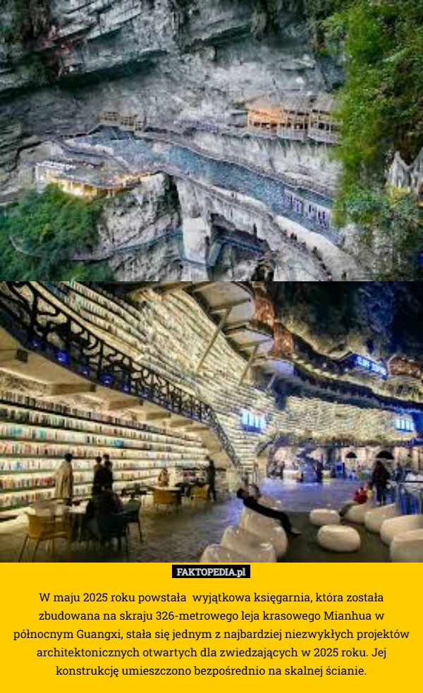 W maju 2025 roku powstała  wyjątkowa księgarnia, która została zbudowana