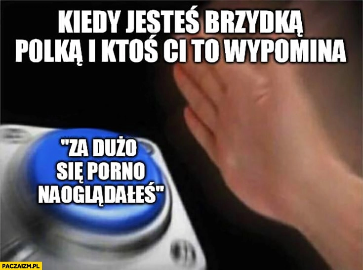 Kiedy jesteś brzydką Polką i ktoś Ci to wypomina: za dużo filmów dla dorosłych się naoglądałeś