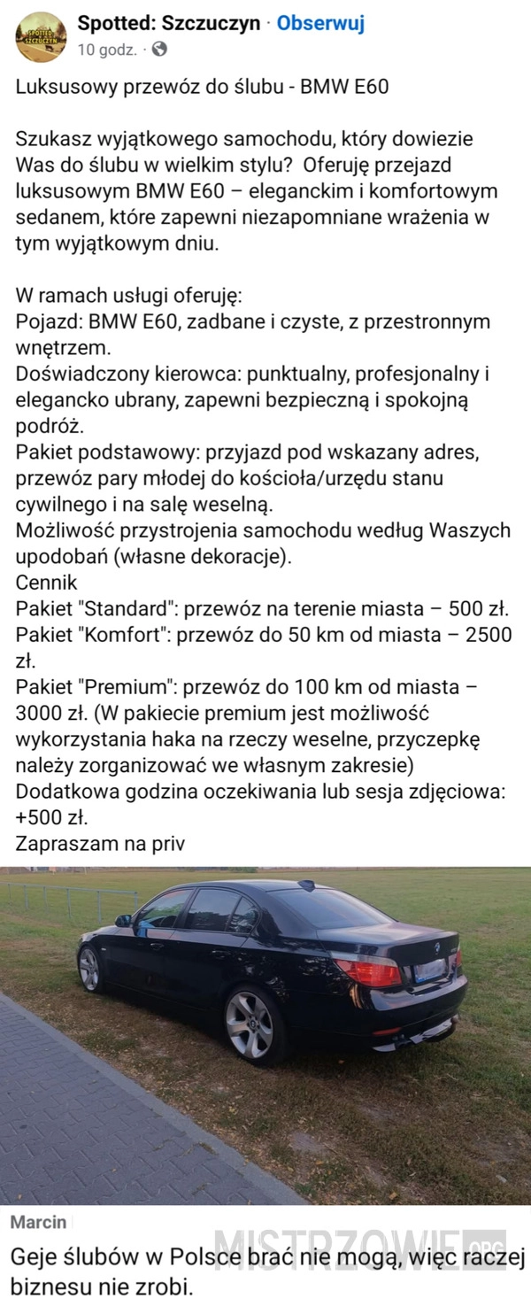 Przewóz do ślubu